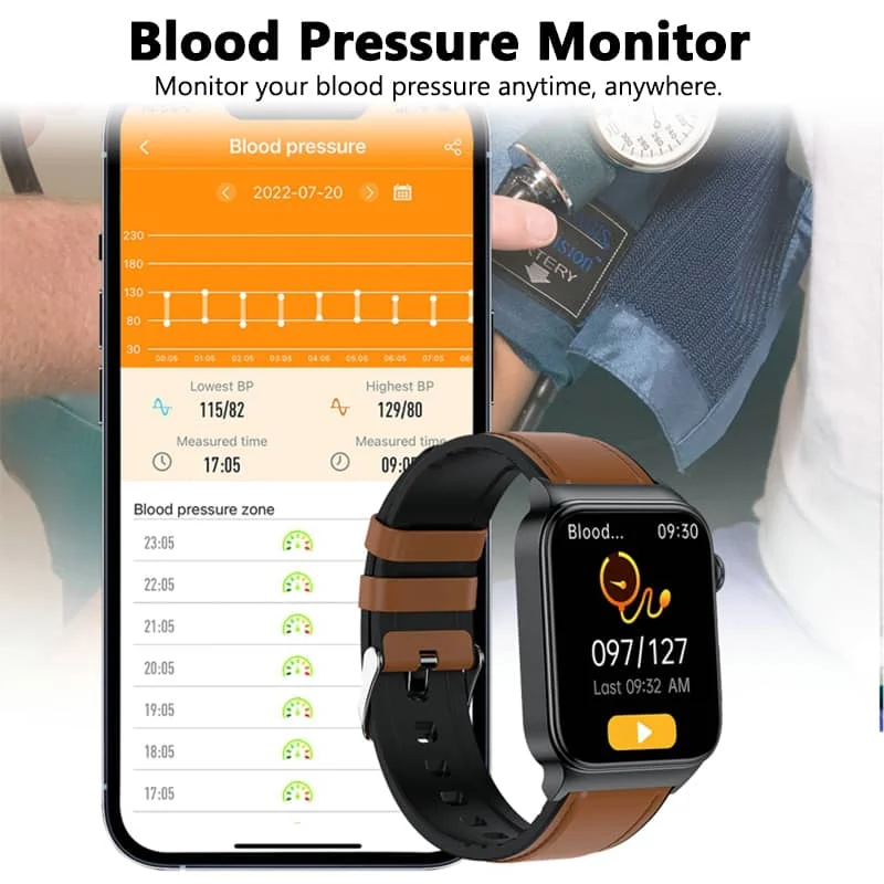 Smartwatch con Monitoraggio della Salute di AeroPulse, Display da 1,83 Pollici