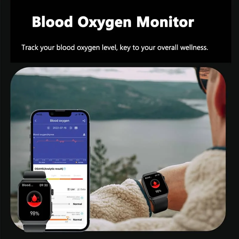Smartwatch con Monitoraggio della Salute di AeroPulse, Display da 1,83 Pollici