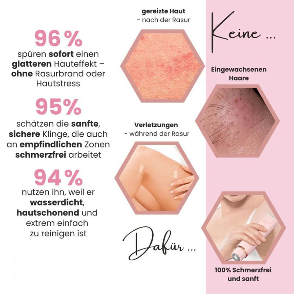 Rasoi per zone intime per donne | Rasoio elettrico per donne per la zona intima | Trimmer per bikini | Femora