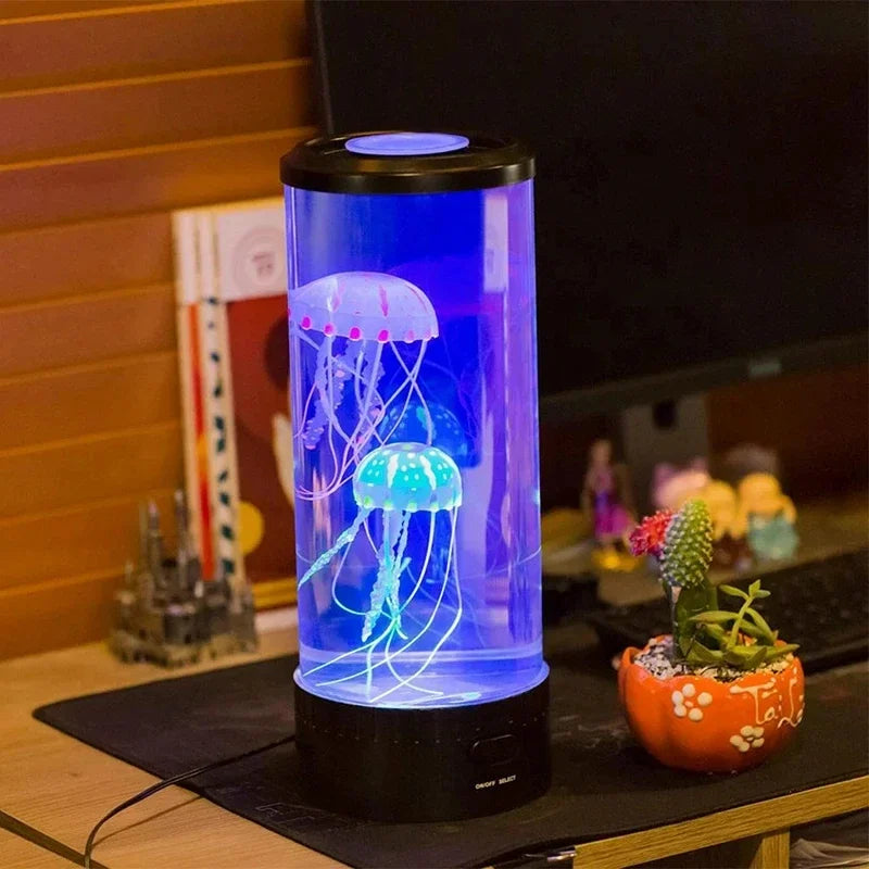Lampada da comodino LED | Lampada da scrivania con effetto medusa | Lampada da tavolo | LichtWelle