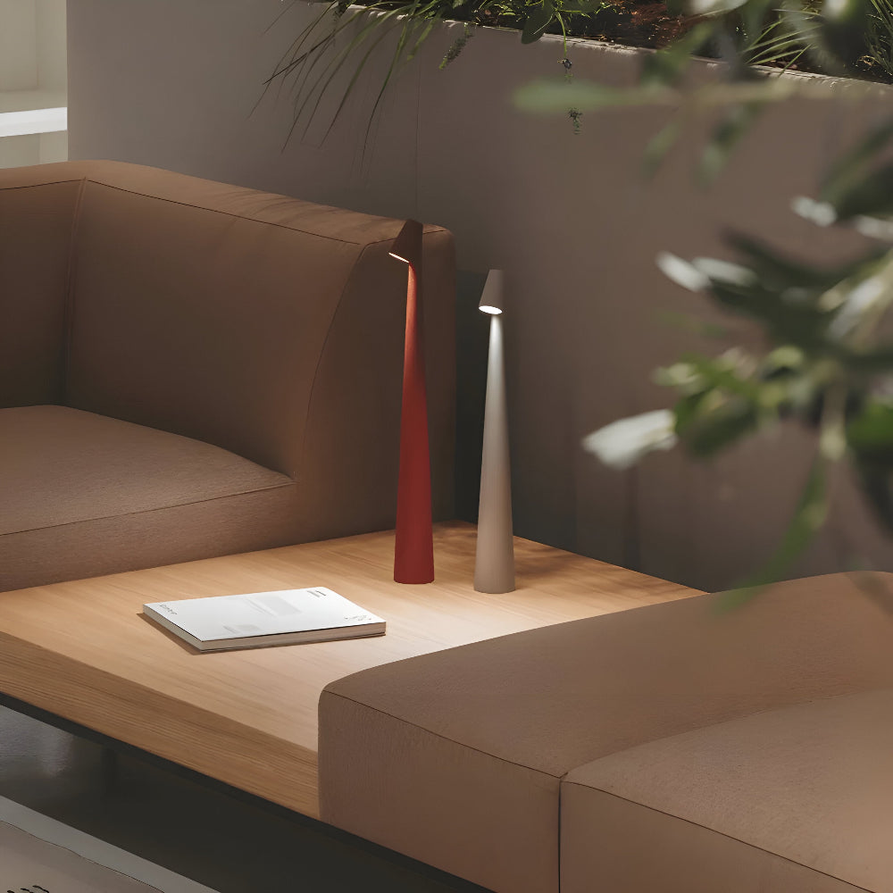 Lampada da tavolo LED senza fili | Lampada per soggiorno e scrivania | Moderna lampada da tavolo a batteria | VivaLume