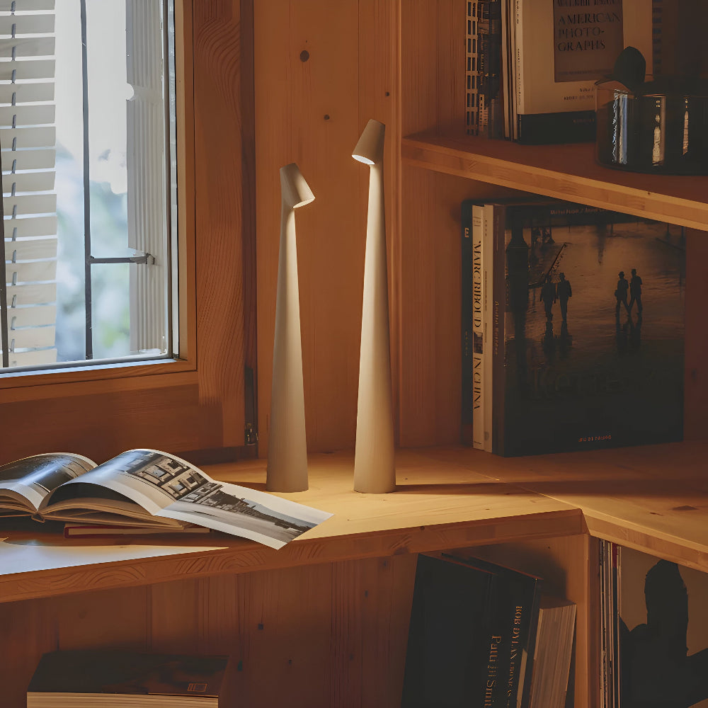 Lampada da tavolo LED senza fili | Lampada per soggiorno e scrivania | Moderna lampada da tavolo a batteria | VivaLume