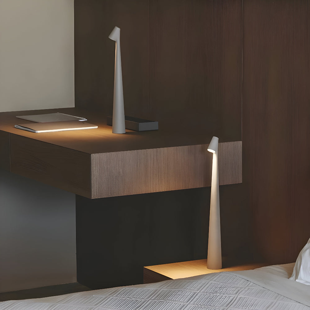 Lampada da tavolo LED senza fili | Lampada per soggiorno e scrivania | Moderna lampada da tavolo a batteria | VivaLume