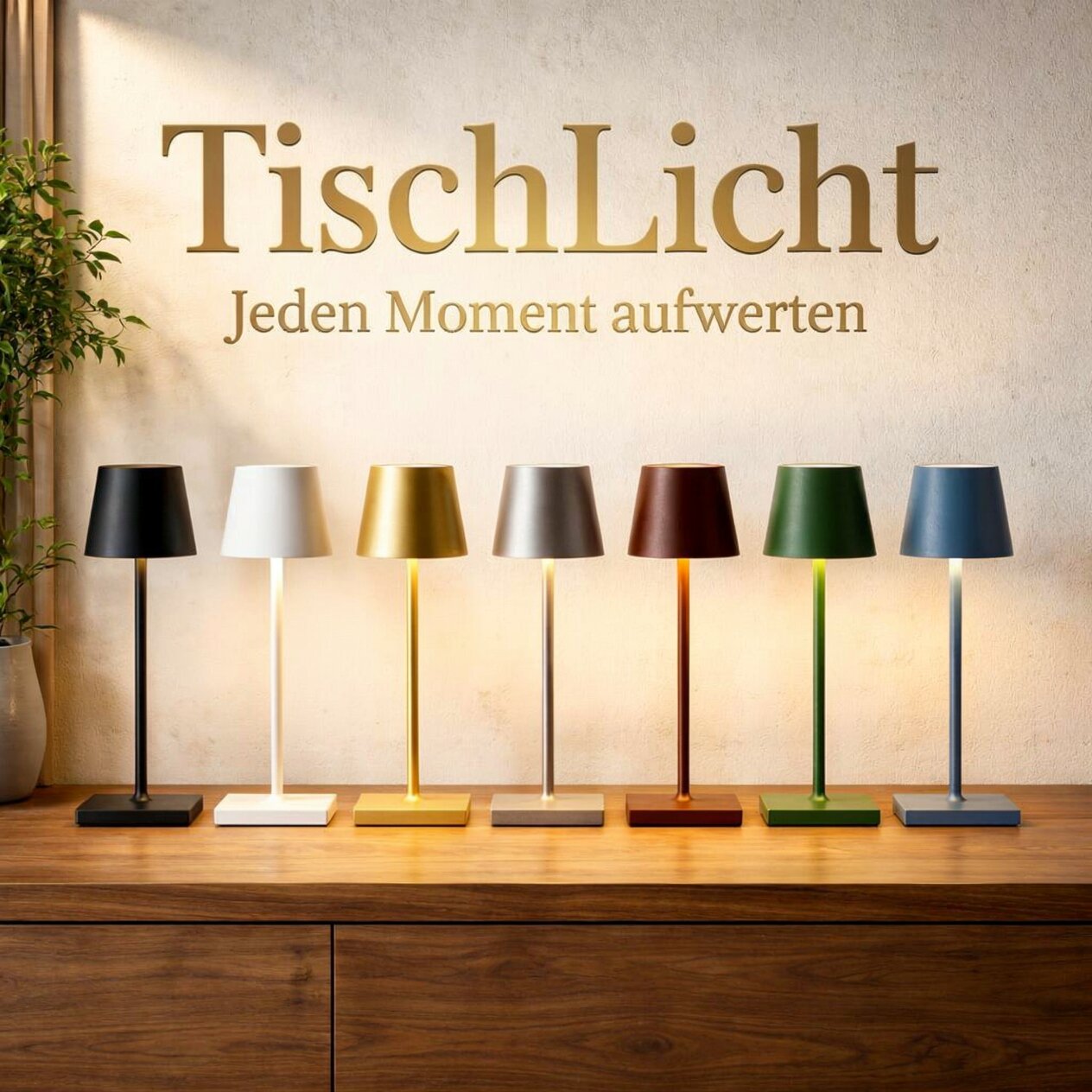 Lampada da tavolo senza fili | Lampada da tavolo con batteria | TavoloLuce