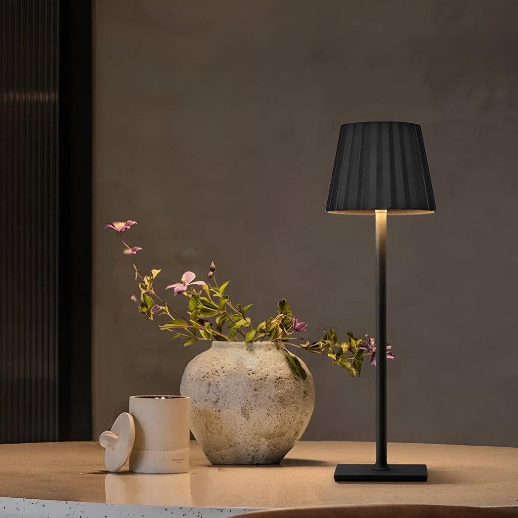 Lampada da tavolo senza fili | Lampada per soggiorno | Moderno lampada da tavolo con batteria | VelaLume
