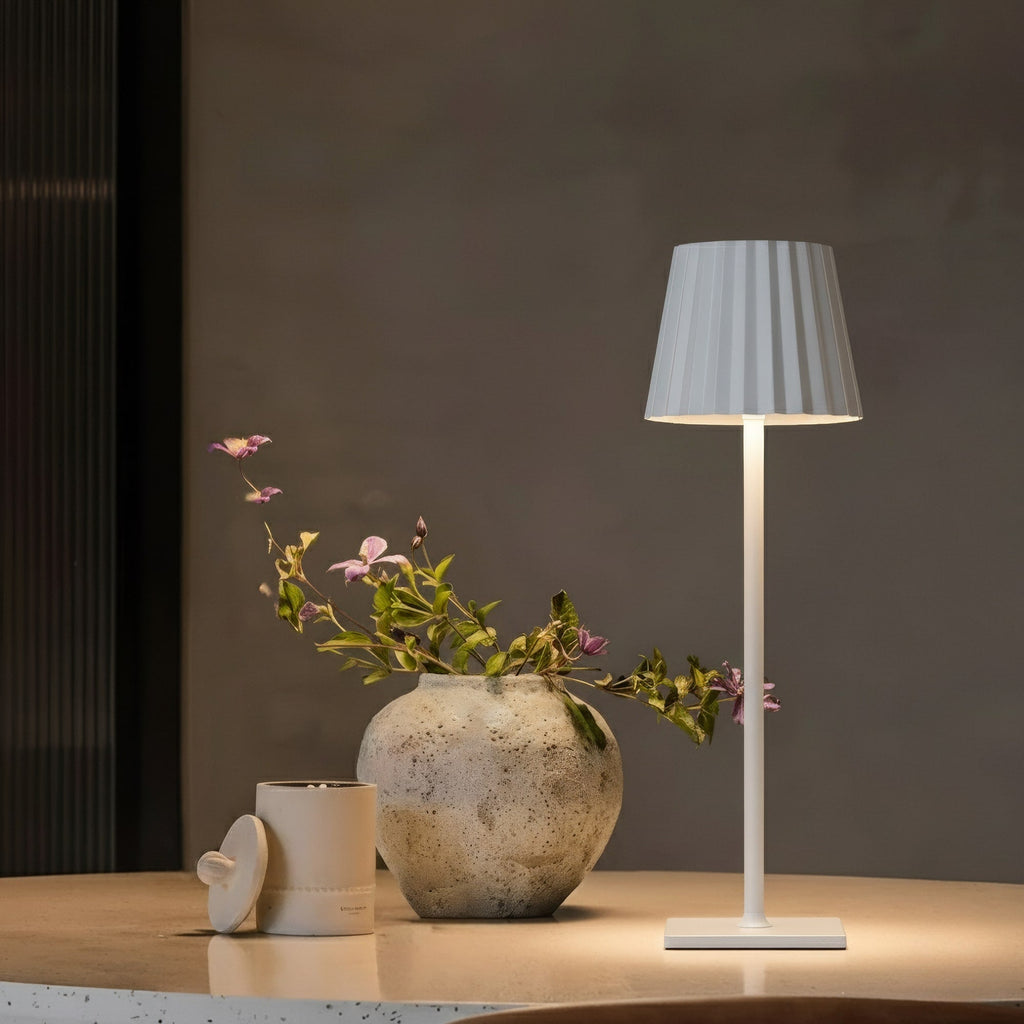 Lampada da tavolo senza fili | Lampada per soggiorno | Moderno lampada da tavolo con batteria | VelaLume