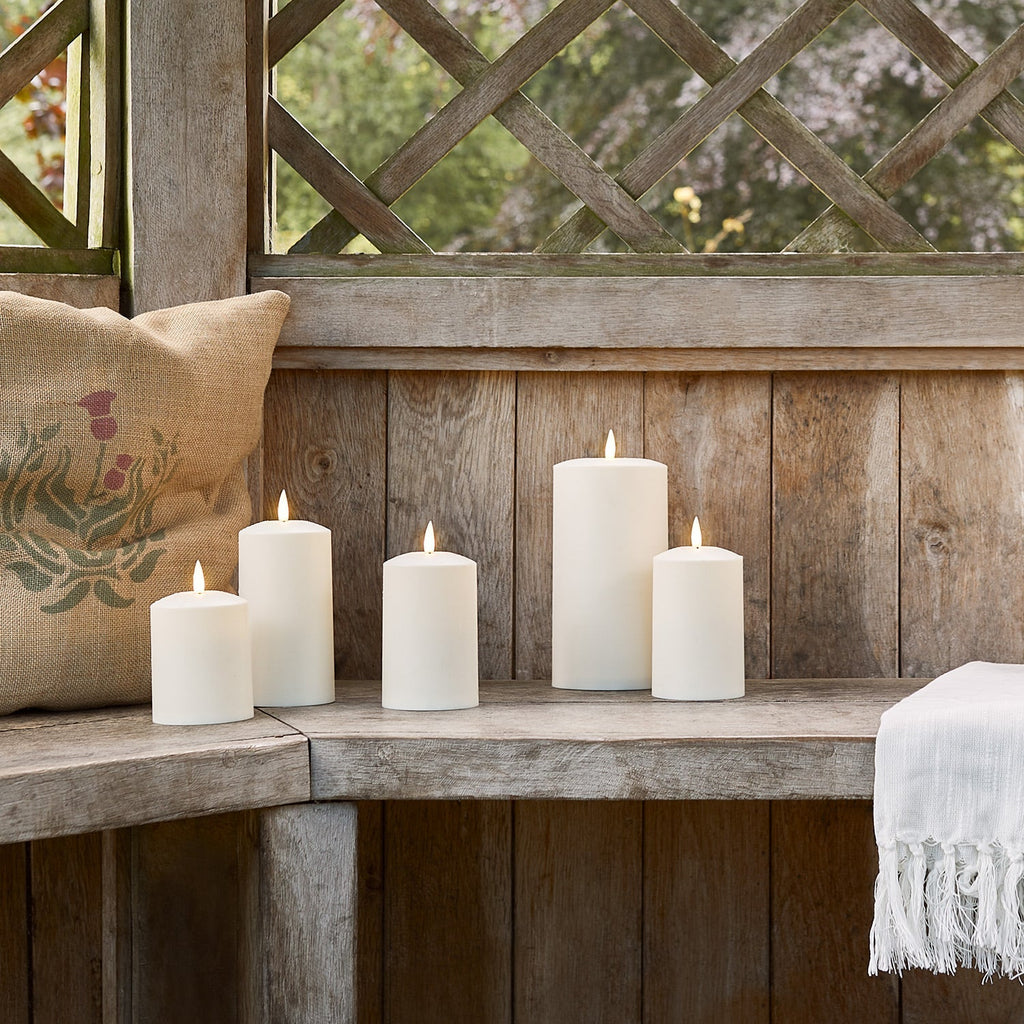 Candele LED da Esterno | Candele con Timer | 3 Pezzi | KerzenNest