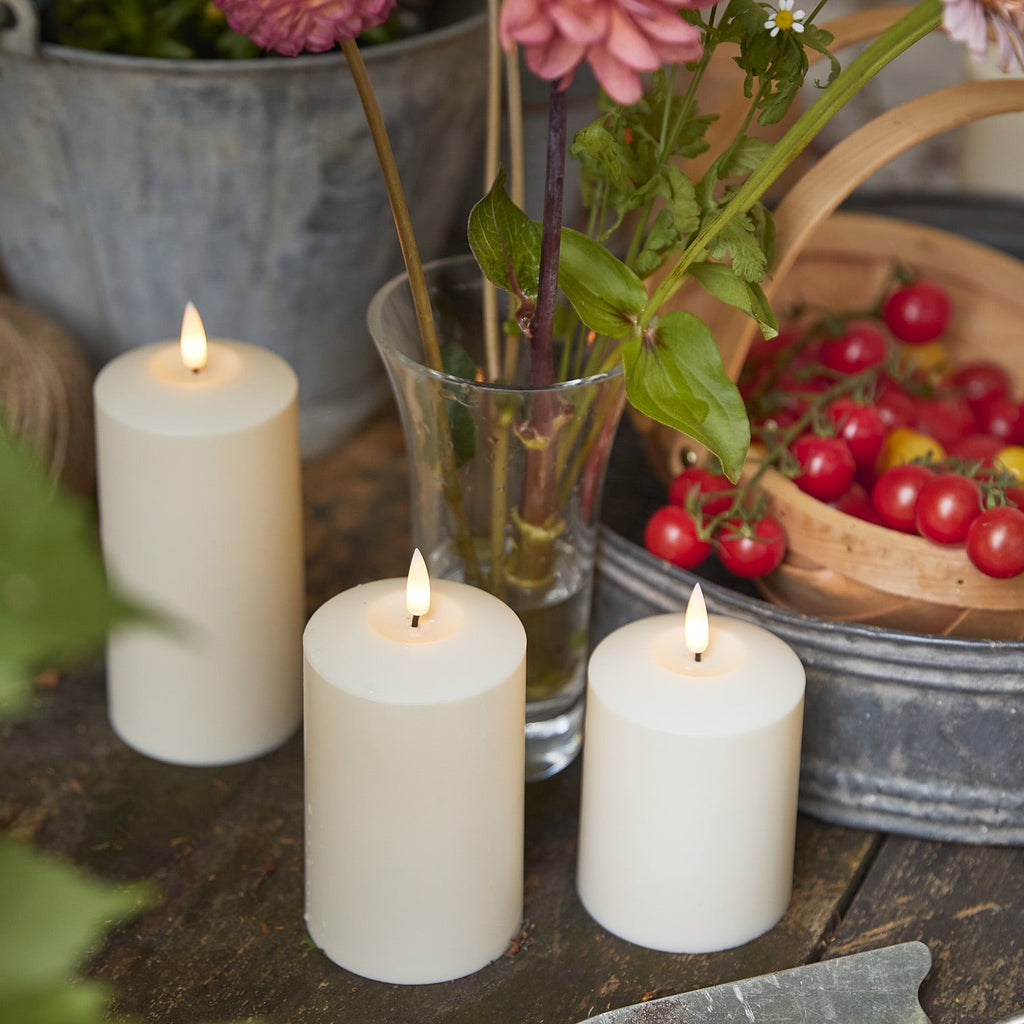 Candele LED da Esterno | Candele con Timer | 3 Pezzi | KerzenNest