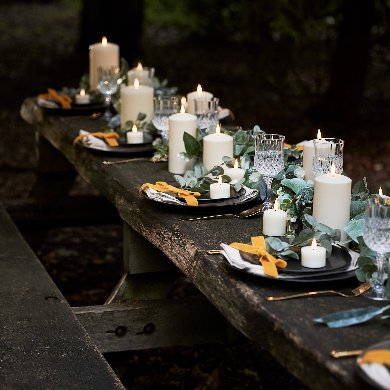 Candele LED da Esterno | Candele con Timer | 3 Pezzi | KerzenNest