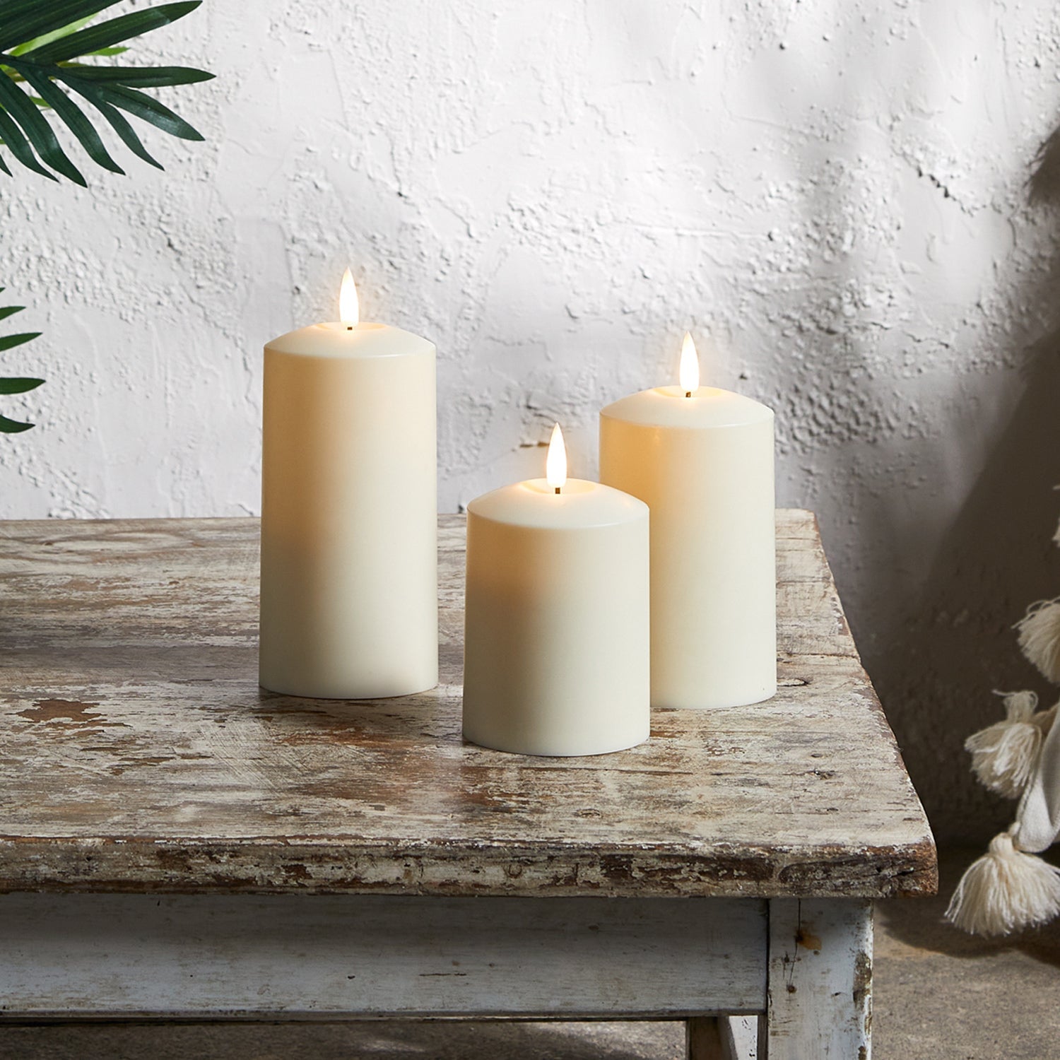 Candele LED da Esterno | Candele con Timer | 3 Pezzi | KerzenNest