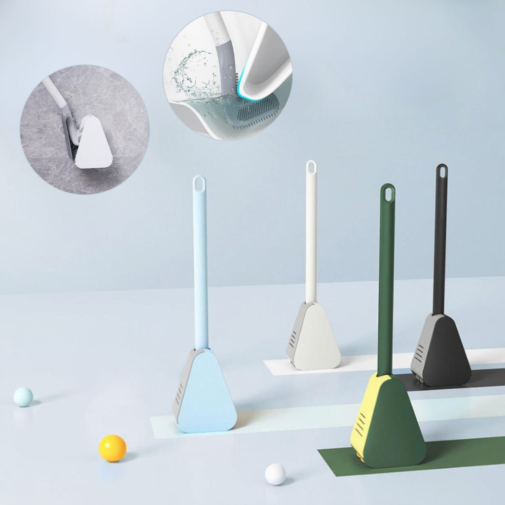Spazzola per WC in silicone | Spazzola per toilette con supporto | Spazzola WC | Cleanova
