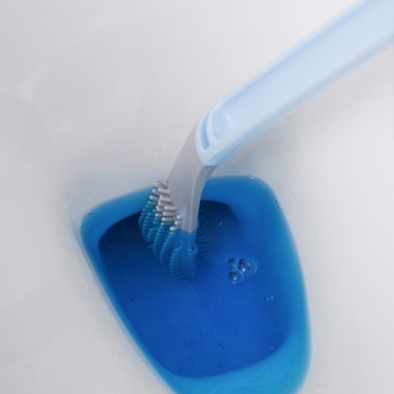 Spazzola per WC in silicone | Spazzola per toilette con supporto | Spazzola WC | Cleanova