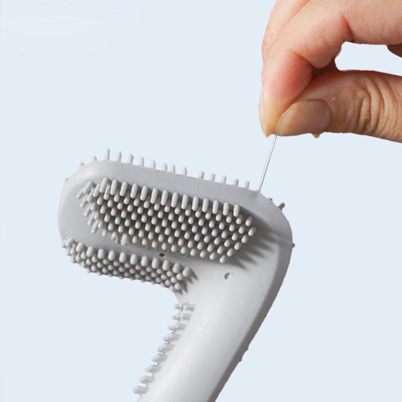 Spazzola per WC in silicone | Spazzola per toilette con supporto | Spazzola WC | Cleanova