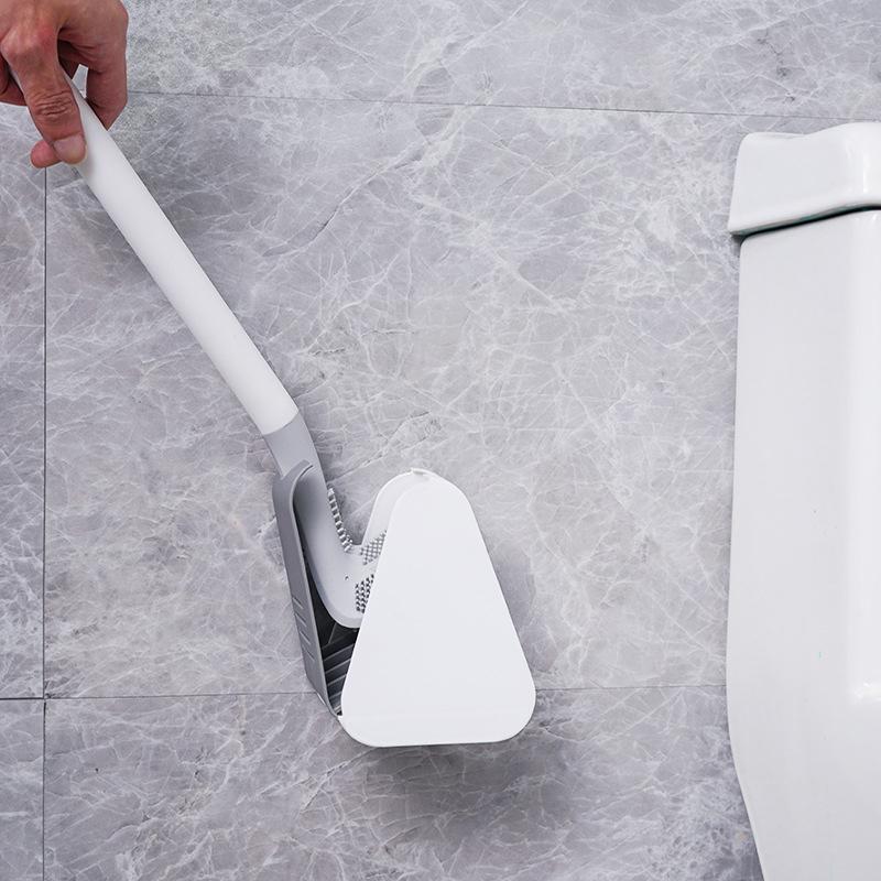 Spazzola per WC in silicone | Spazzola per toilette con supporto | Spazzola WC | Cleanova
