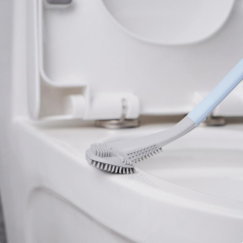 Spazzola per WC in silicone | Spazzola per toilette con supporto | Spazzola WC | Cleanova
