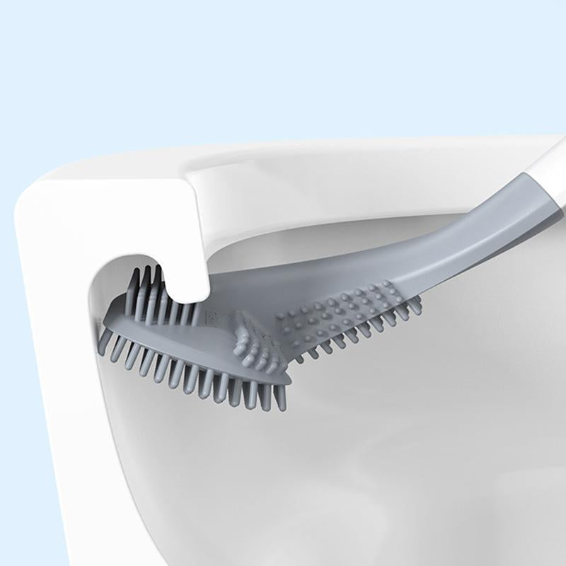 Spazzola per WC in silicone | Spazzola per toilette con supporto | Spazzola WC | Cleanova