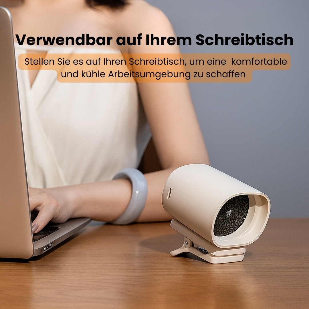 Mini Ventilatore Clip con Batteria | Ventilatore Piccolo e Silenzioso | CoolBuddy
