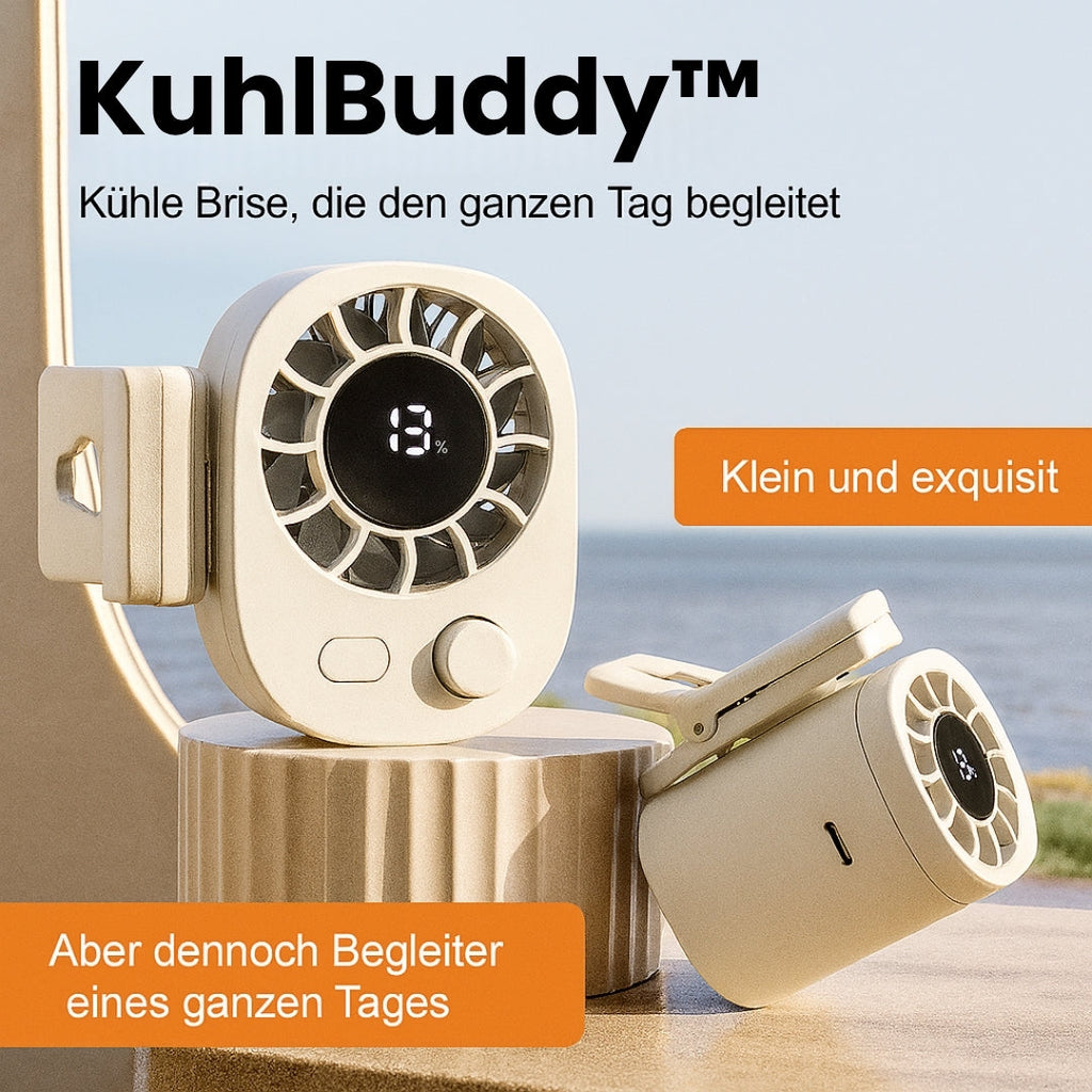 Mini Ventilatore Clip con Batteria | Ventilatore Piccolo e Silenzioso | CoolBuddy