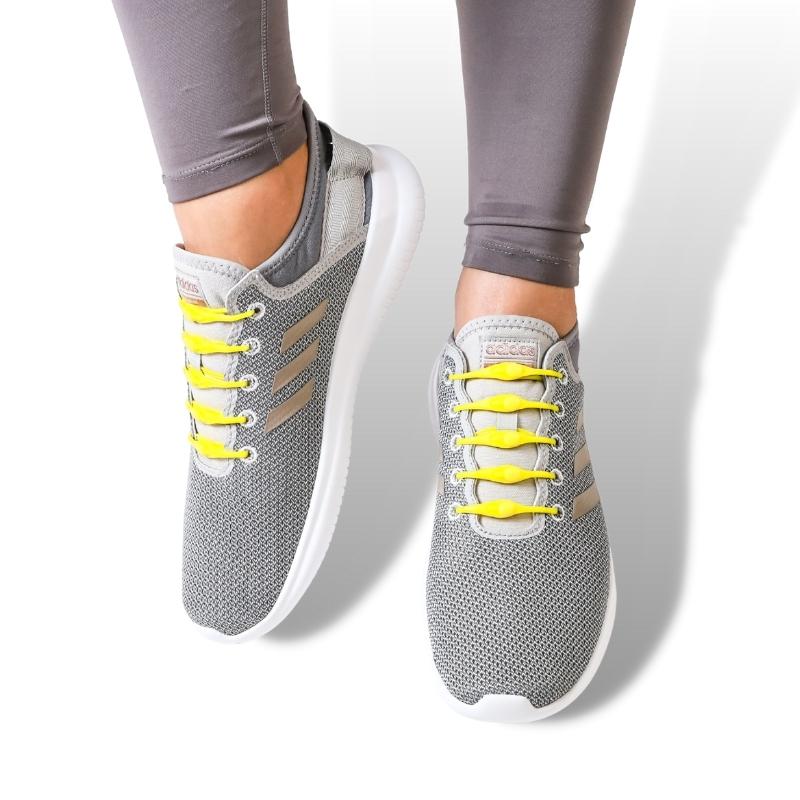 FitLock™ | Lacci elastici senza nodi | 6+6 GRATIS | Per tutte le taglie di scarpe | Sistema di chiusura rapida per vita quotidiana e sport