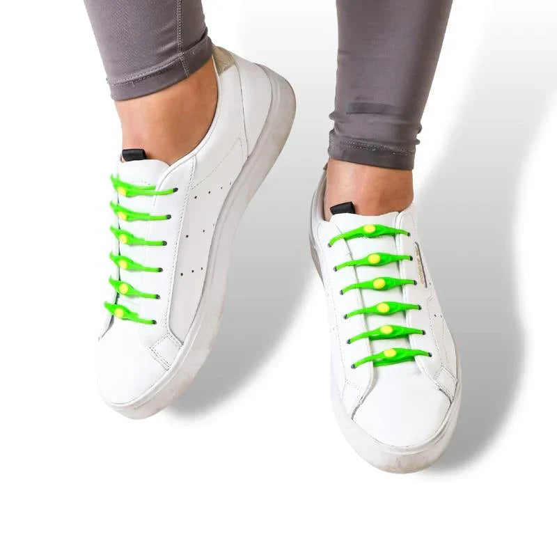 FitLock™ | Lacci elastici senza nodi | 6+6 GRATIS | Per tutte le taglie di scarpe | Sistema di chiusura rapida per vita quotidiana e sport