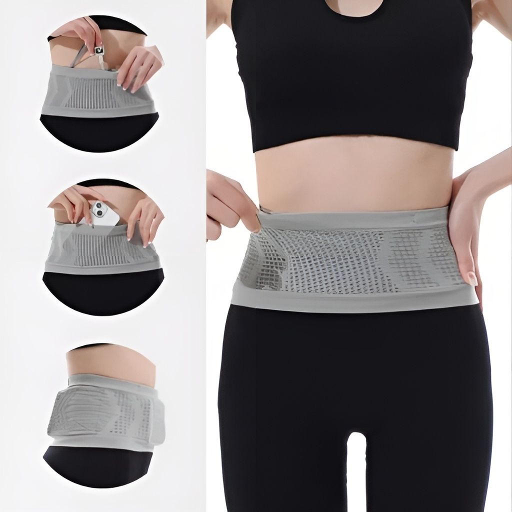 Cintura da corsa con tasca per cellulare per jogging e allenamento | Cintura per uomini e donne | BewegFlex