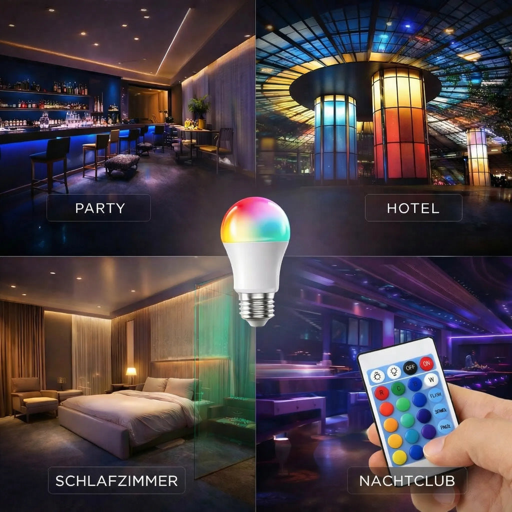 Lampadina LED E27 | Lampada RGB con telecomando | Neonix