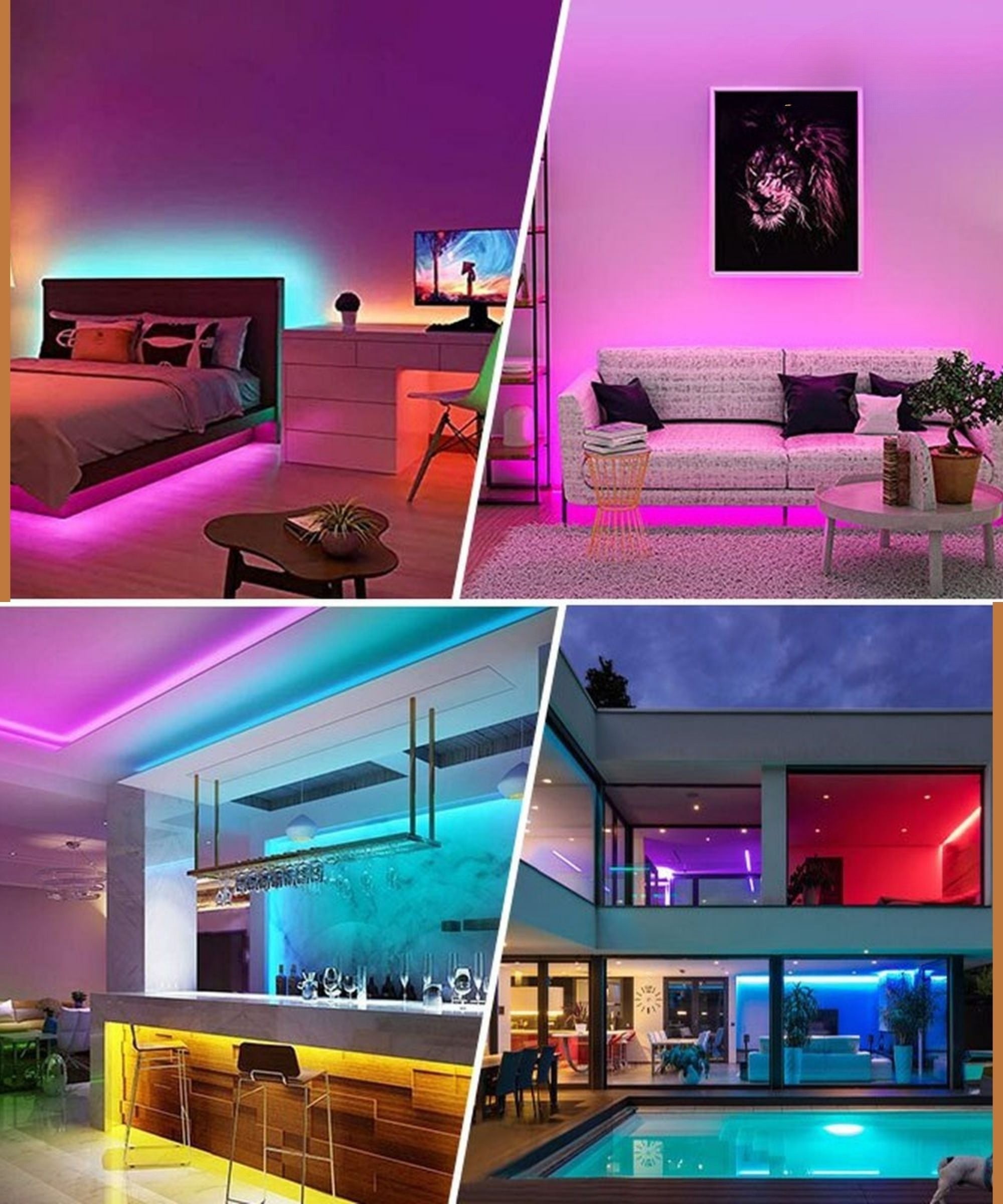 Striscia LED 15 Metri | Striscia LED con App e Telecomando | Illuminazione LED | StreifLux
