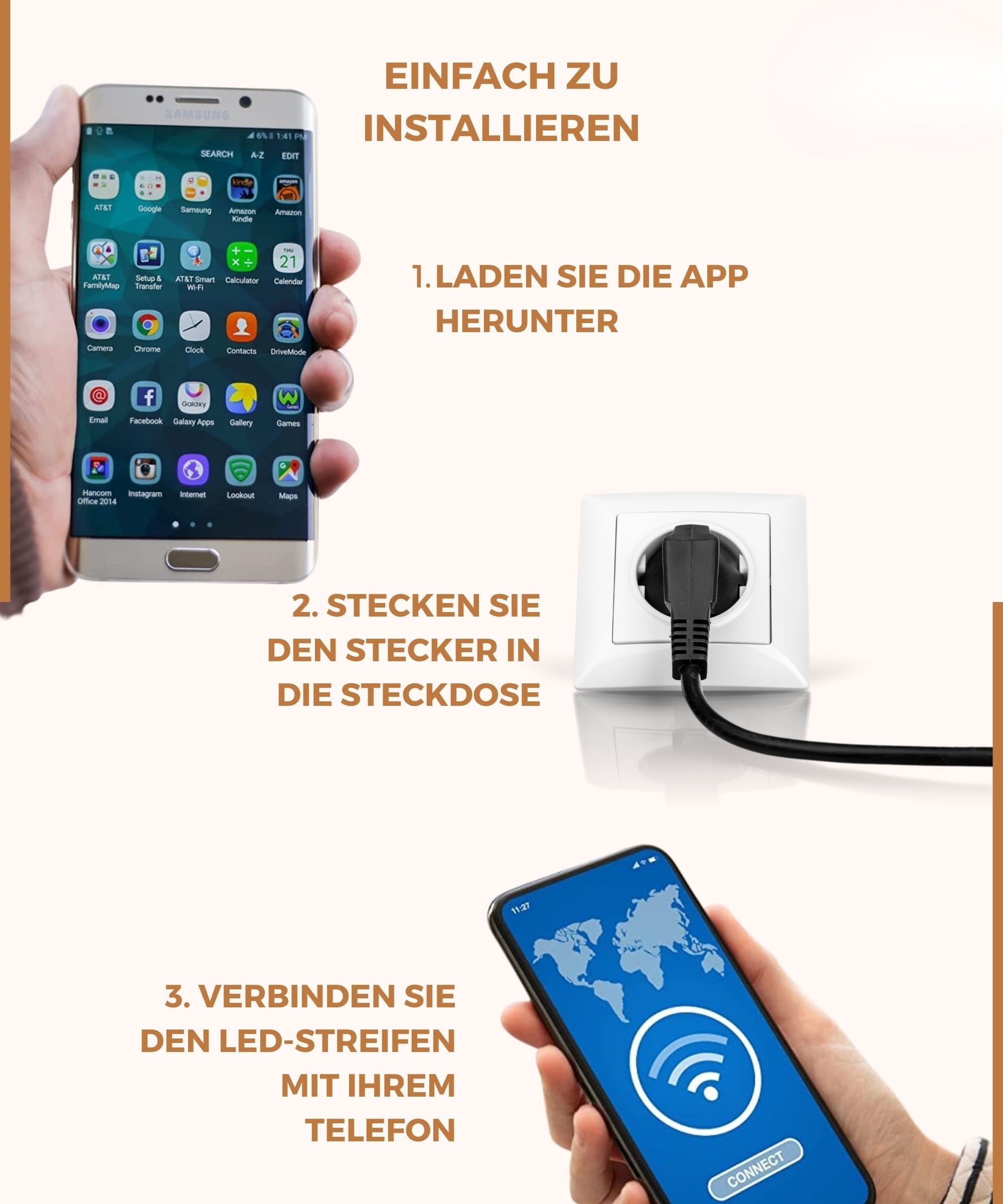 Striscia LED 15 Metri | Striscia LED con App e Telecomando | Illuminazione LED | StreifLux
