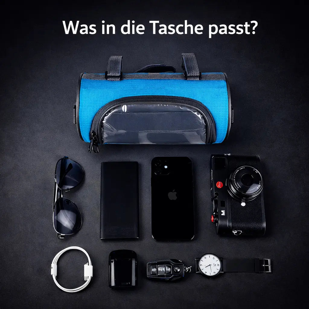 Borsa da manubrio per bicicletta | Borsa impermeabile con touchscreen | Tourix