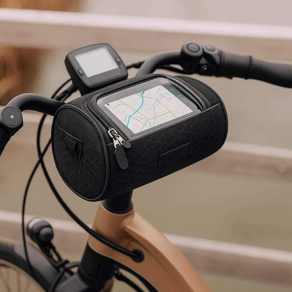 Borsa da manubrio per bicicletta | Borsa impermeabile con touchscreen | Tourix