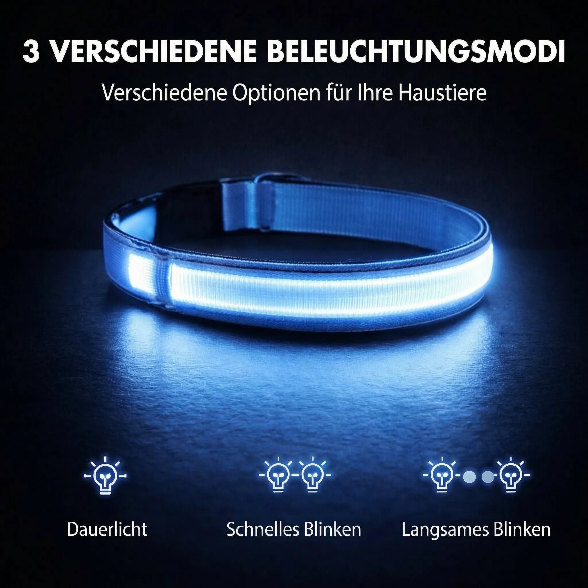 Collare luminoso per cani | Collare LED per cani | GlowHund