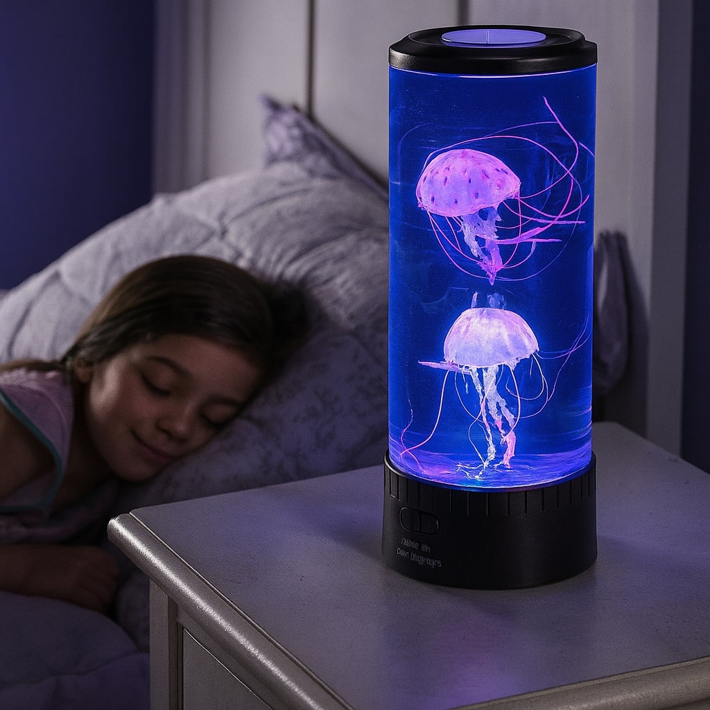 Lampada da comodino LED | Lampada da scrivania con effetto medusa | Lampada da tavolo | LichtWelle
