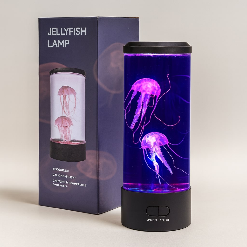 Lampada da comodino LED | Lampada da scrivania con effetto medusa | Lampada da tavolo | LichtWelle
