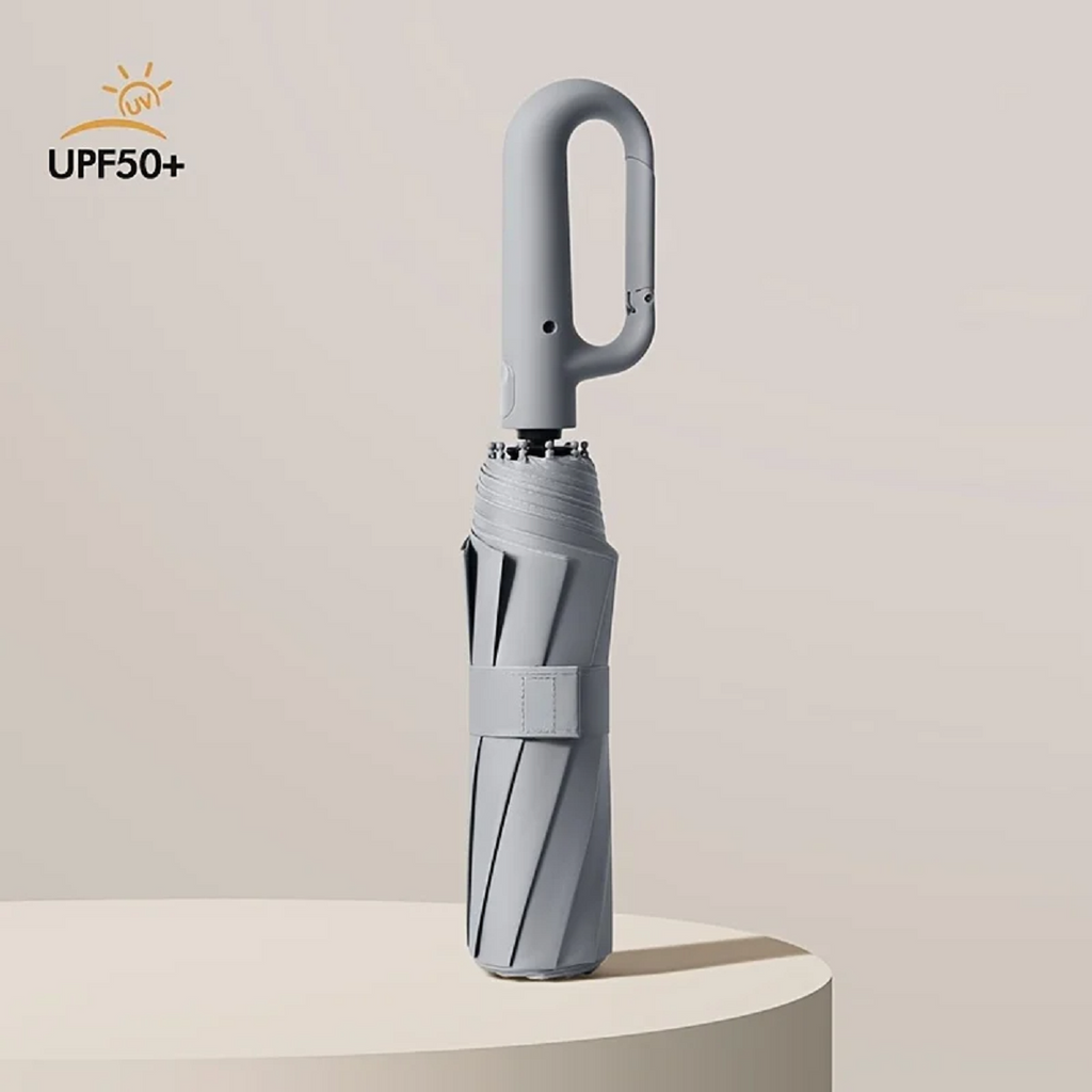 AerisGuard Ombrello Pieghevole Automatico Antivento con Manico a Fibbia per Qualsiasi Tempo