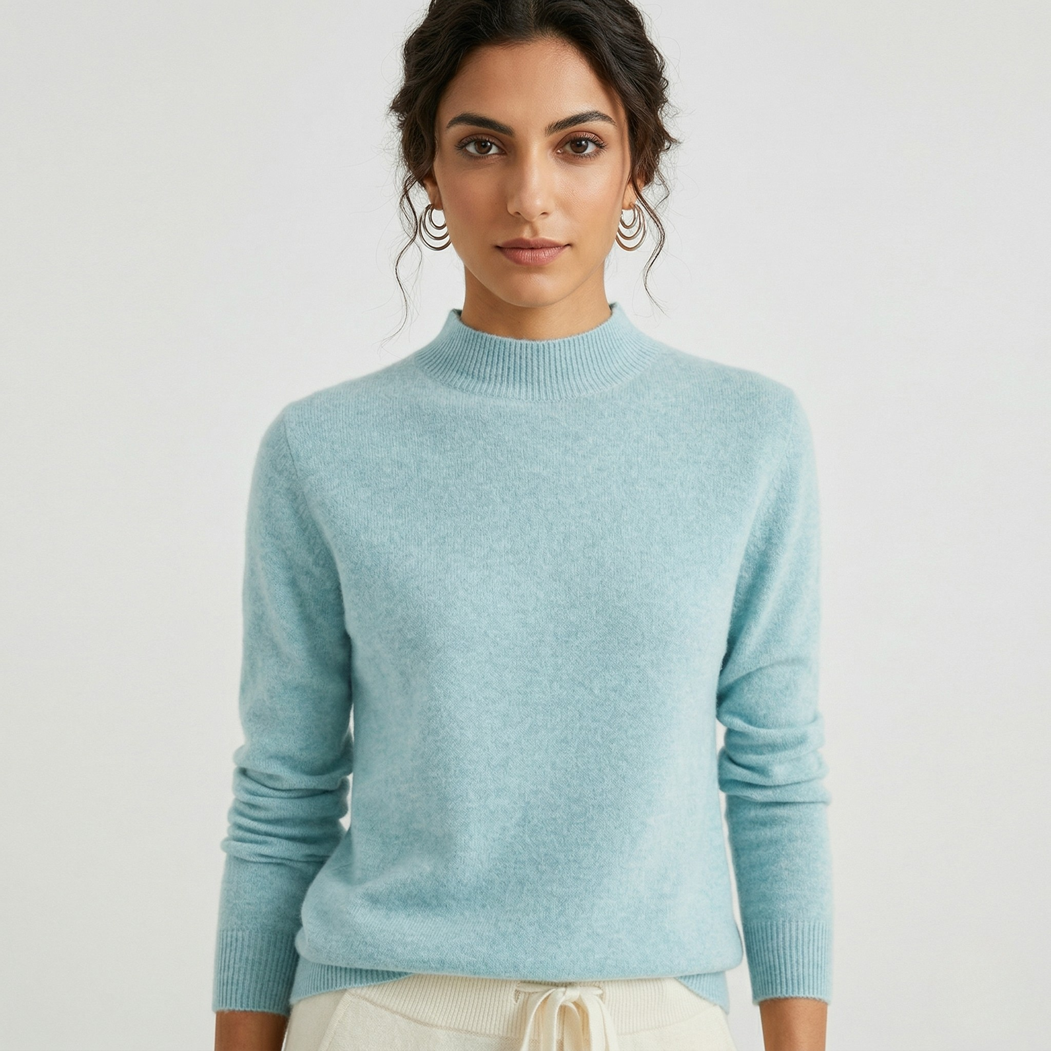 Maglione da Donna in Maglia Morbida Pullover Elegante Caldo