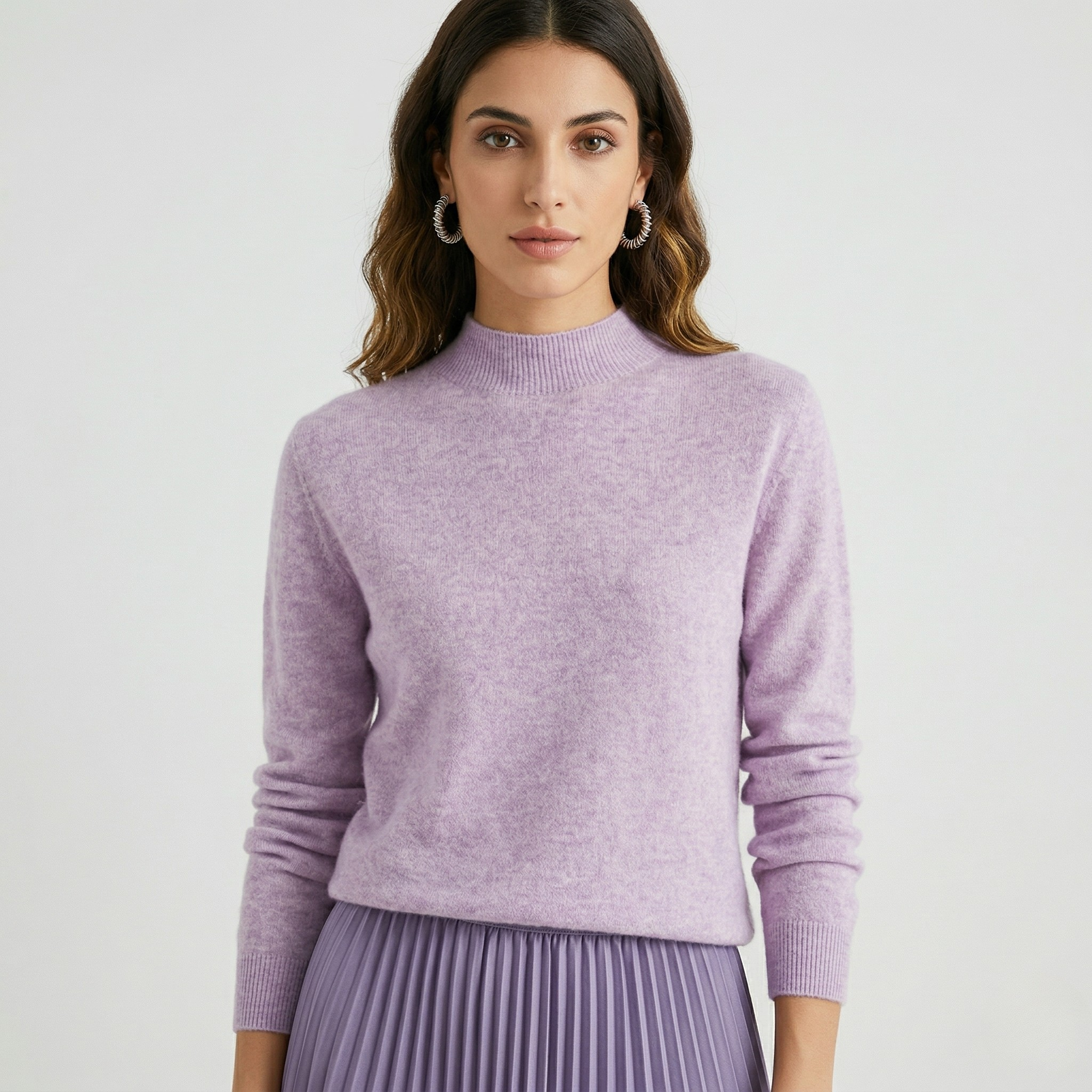 Maglione da Donna in Maglia Morbida Pullover Elegante Caldo