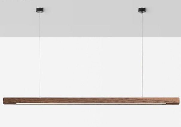 Lampada a sospensione LED in legno regolabile SolaraWood per sale da pranzo