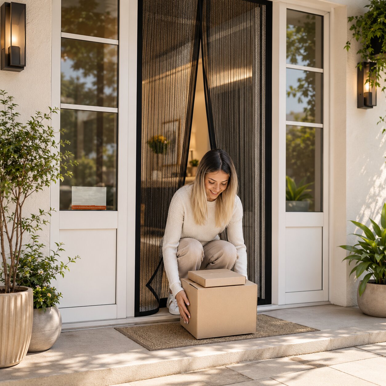 Protezione insetti per porta | Tenda magnetica