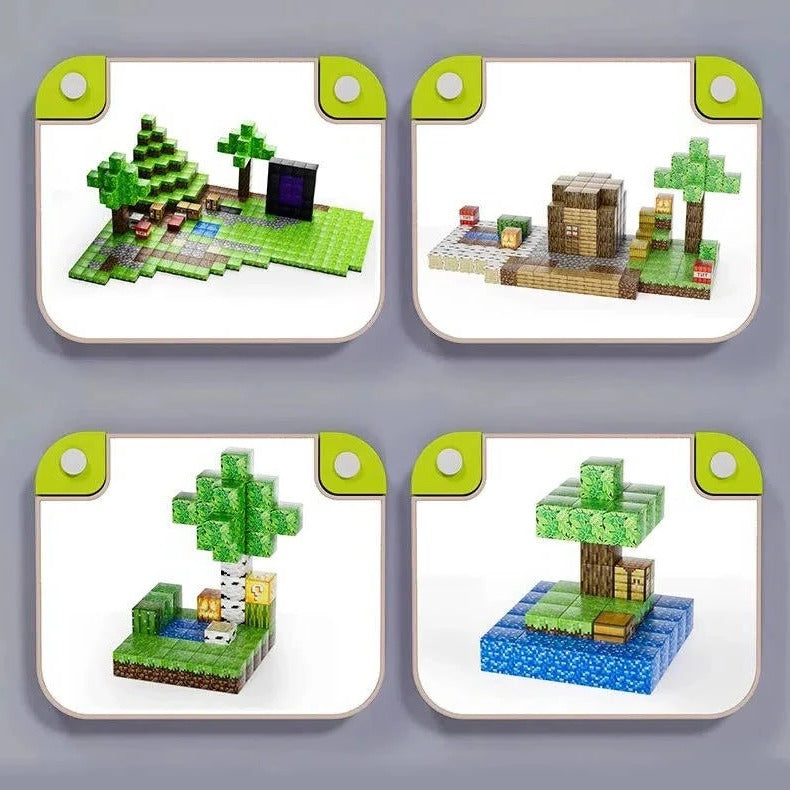 Set di mattoncini magnetici per bambini | Giocattolo di costruzione magnetico 205 pezzi | Magnetreich