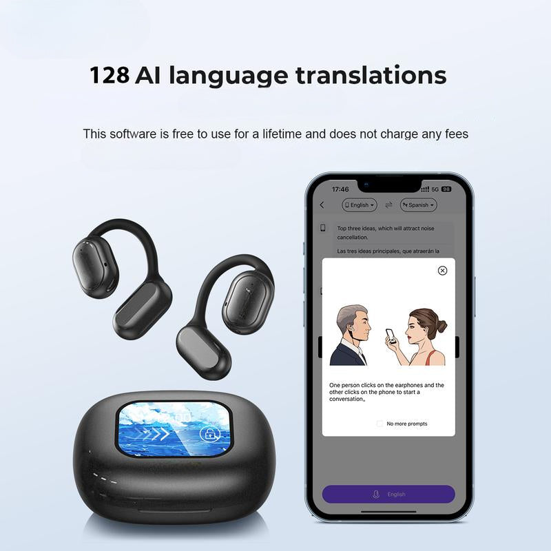 SmartSpeak AI Translator Earbuds | Traduzione in Tempo Reale, Comunicazione Senza Interruzioni