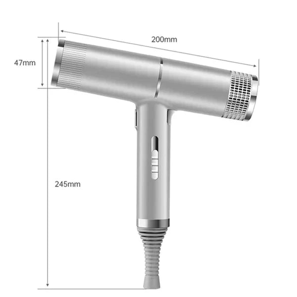Hairvolt Asciugacapelli Professionale Ultraleggero | Motore ad Alta Velocità 110.000 giri/min | Tecnologia agli Ioni e 3 Livelli