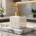 Dispenser di sapone in marmo per cucina o bagno | Marmora