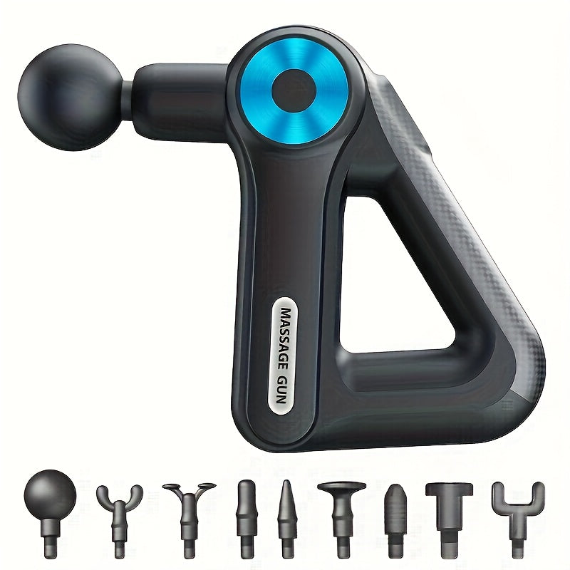 Pistola da Massaggio con 9 Accessori | Dispositivo di Massaggio per Collo, Schiena, Piedi e Altro | Massage Gun | Pulsevia
