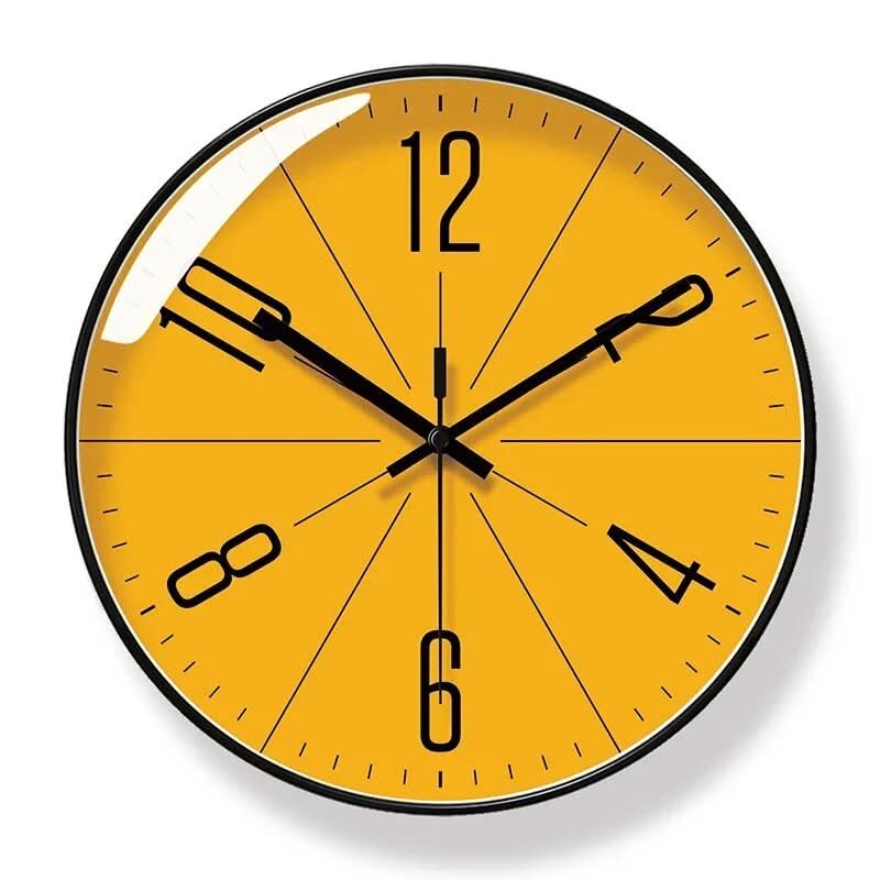 SCANDICLOCK – Orologio da parete nero in stile nordico – Preciso e elegante per ogni casa