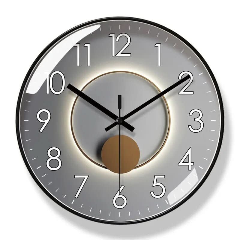 SCANDICLOCK – Orologio da parete nero in stile nordico – Preciso e elegante per ogni casa