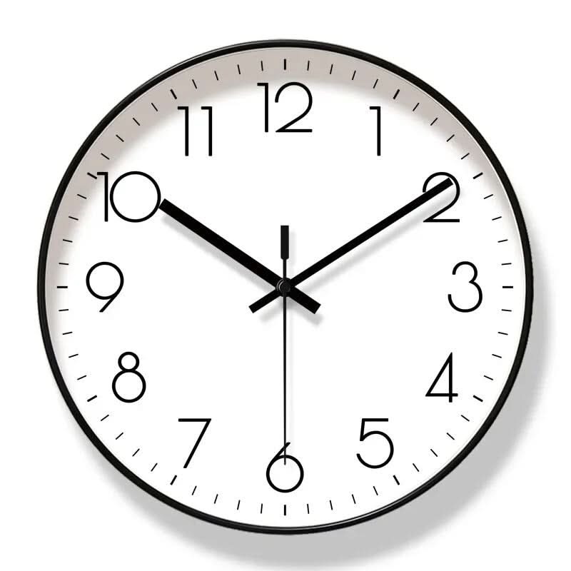 SCANDICLOCK – Orologio da parete nero in stile nordico – Preciso e elegante per ogni casa