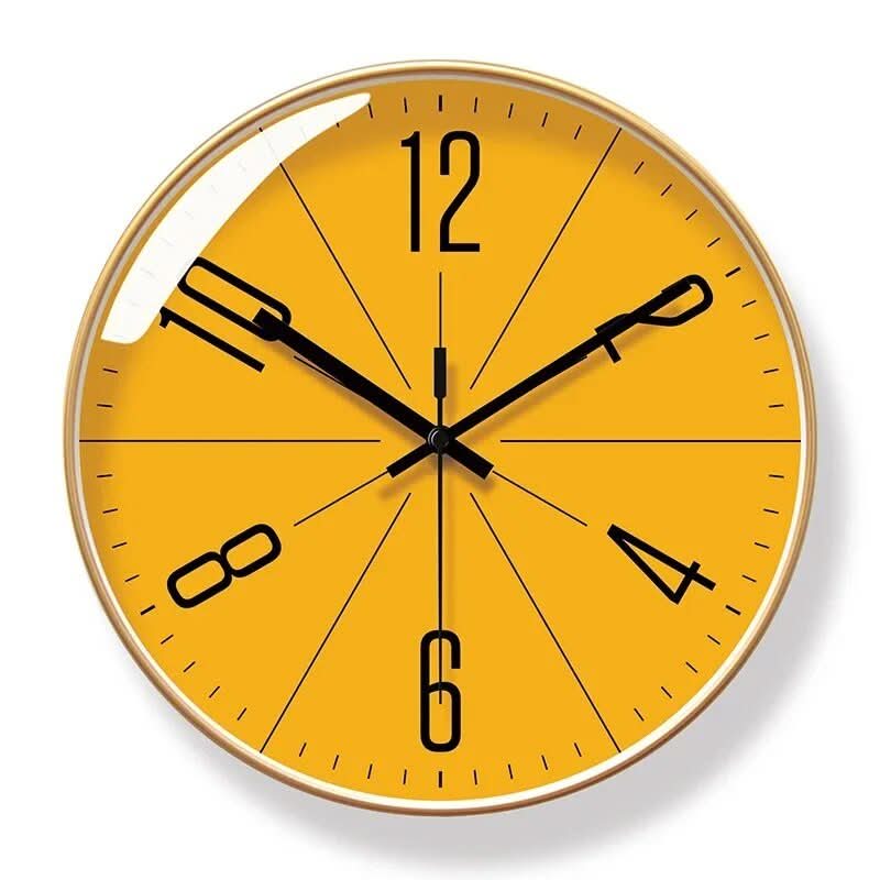 SCANDICLOCK – Orologio da parete nero in stile nordico – Preciso e elegante per ogni casa