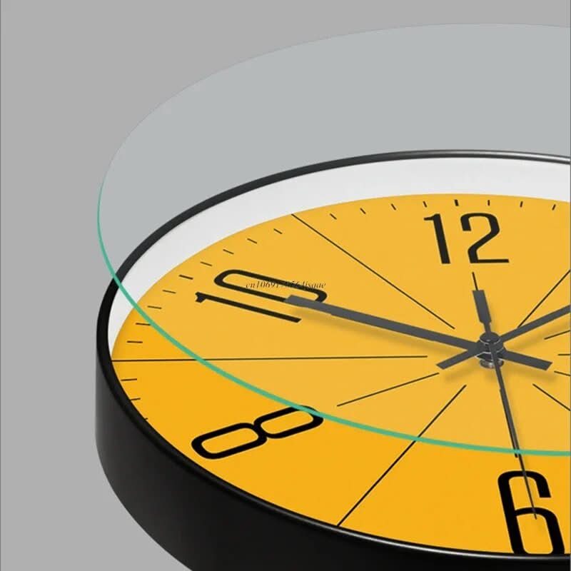 SCANDICLOCK – Orologio da parete nero in stile nordico – Preciso e elegante per ogni casa