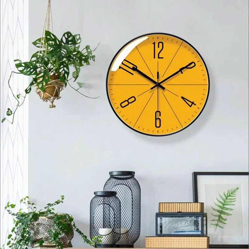 SCANDICLOCK – Orologio da parete nero in stile nordico – Preciso e elegante per ogni casa