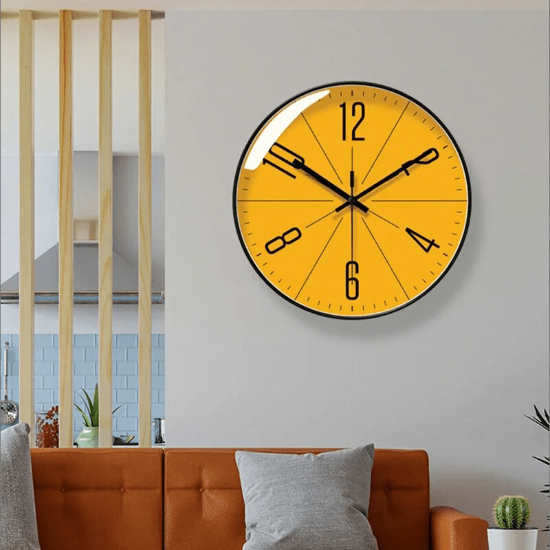 SCANDICLOCK – Orologio da parete nero in stile nordico – Preciso e elegante per ogni casa
